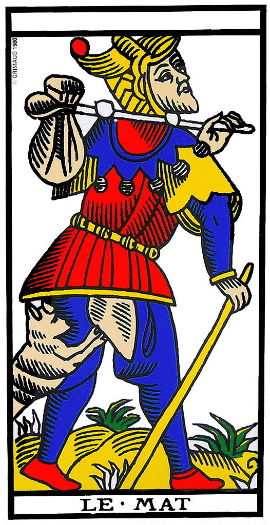 Le Mat, arcane majeur du Tarot de Marseille