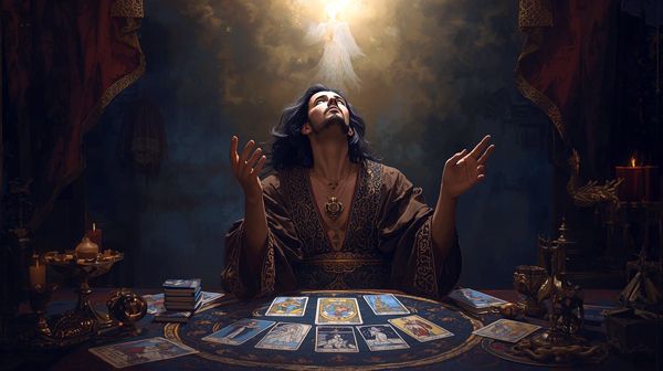 Un Tarologue médium capte les messages des esprits et du Monde Invisible