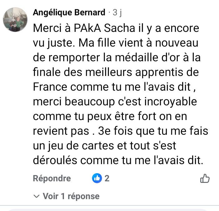 Avis d'Angélique sur Paka Sasha et sa voyance avec le Tarot de Marseille