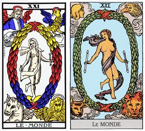 Le Monde du Tarot de Marseille vs. Le Monde du Tarot Rider Waite