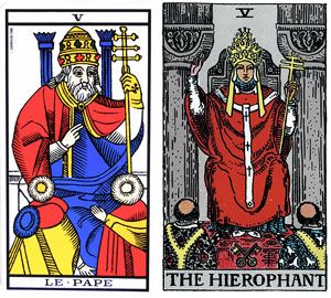 Le Pape vs. Le Hiérophante